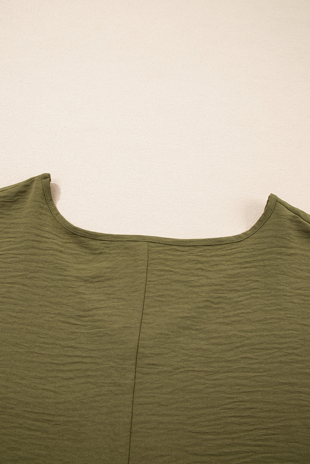 Four Leaf Clover Textured Half Sleeve V Neck Plus Size T Shirt with Chest Pocket