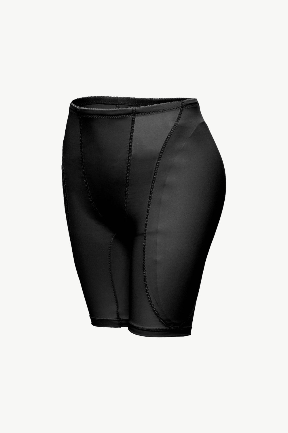 Black plus size shaping shorts from Trendsi designed for comfortable body contouring