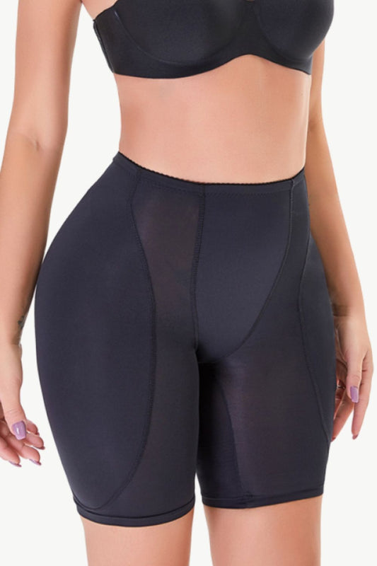 Trendsi black plus size shaping shorts designed for tummy control and smooth silhouette