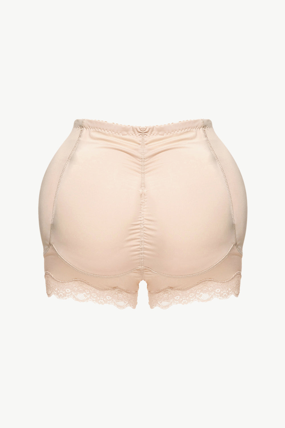 Trendsi comfortable lace shapewear for women in nude color with lace trim and ruched back design